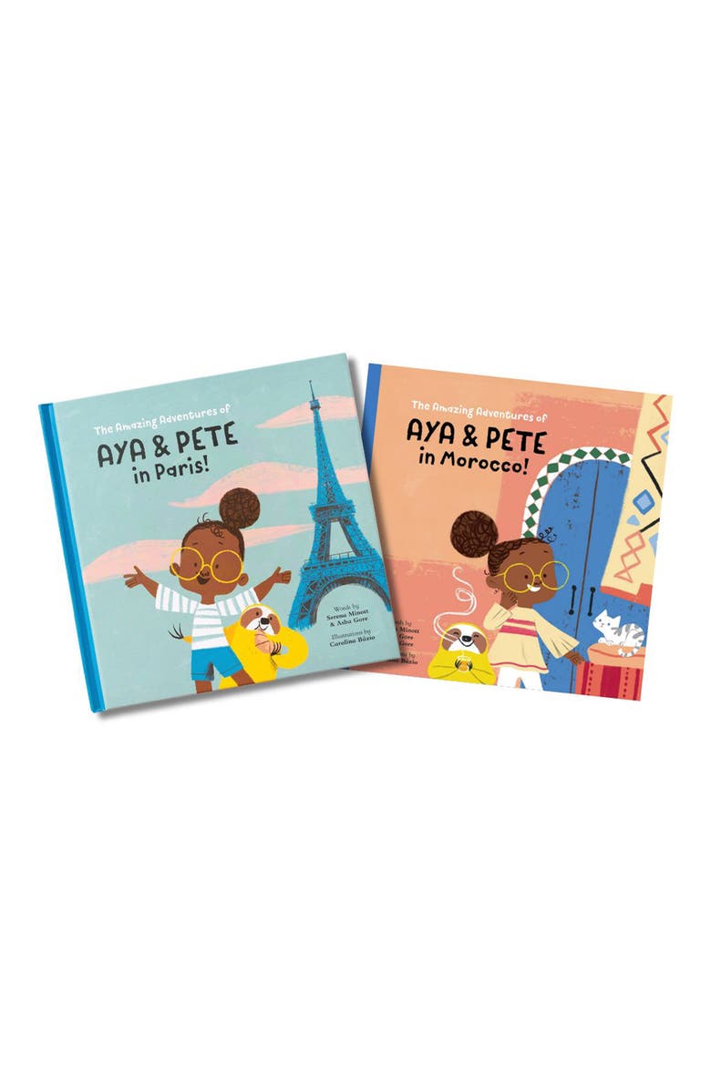 'The Amazing Adventures of Aya & Pete' Paris & Morocco Duo Book Set, Main, color, NONE