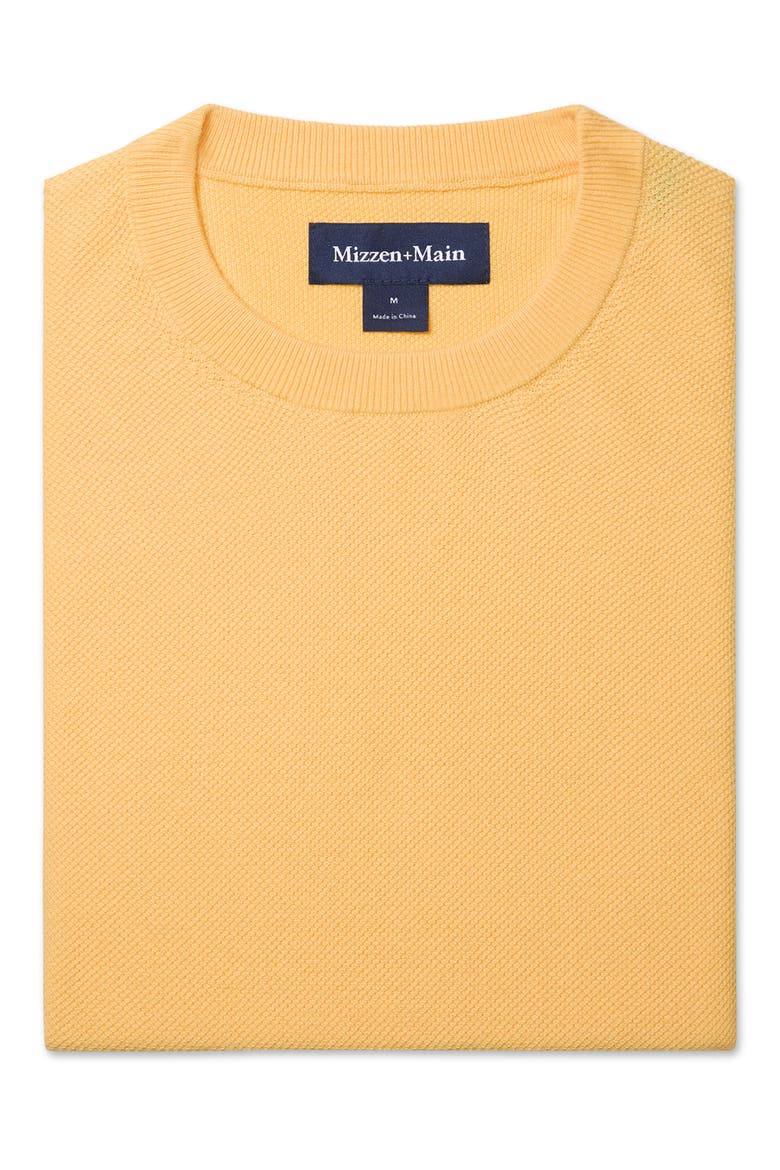Ashe Crewneck Cotton Blend Sweater, Alternate, color, CORNSILK