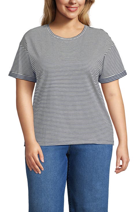 Oversized Supima Short Sleeve Crew Neck T-Shirt