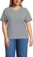 Lands' End Oversized Supima Short Sleeve Crew Neck T-Shirt