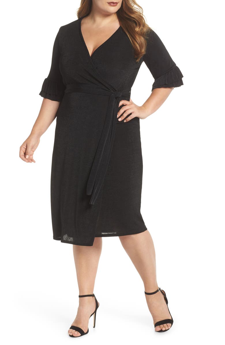 LOST INK Wrap Dress, Main, color, 