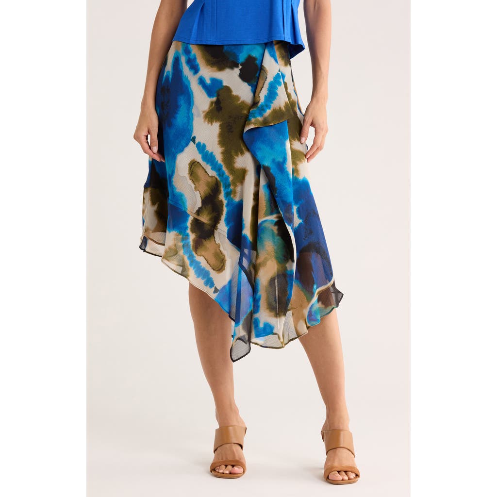 DKNY Ruffle Chiffon Skirt in Ink Swirl at Nordstrom Rack, Size 6 DKNY Ruffle Chiffon Skirt in Ink Swirl at Nordstrom Rack, Size 6