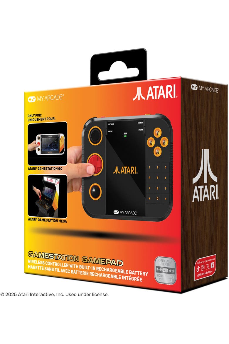 Myarcade Dgunl7152 Atari Gamestation Gamepad Wirel, Alternate, color, Multicolor