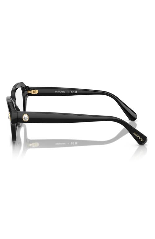 Swarovski 54mm Pillow Optical Glasses In Black