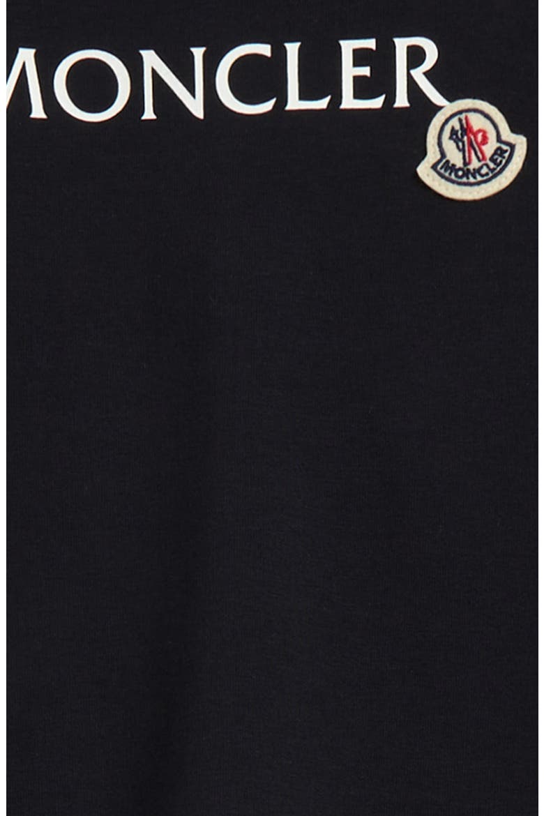 Stretch Cotton Fleece Romper, Alternate, color, NAVY