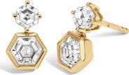 Adina Reyter Lab Grown Diamond Hexagon Drop Earrings