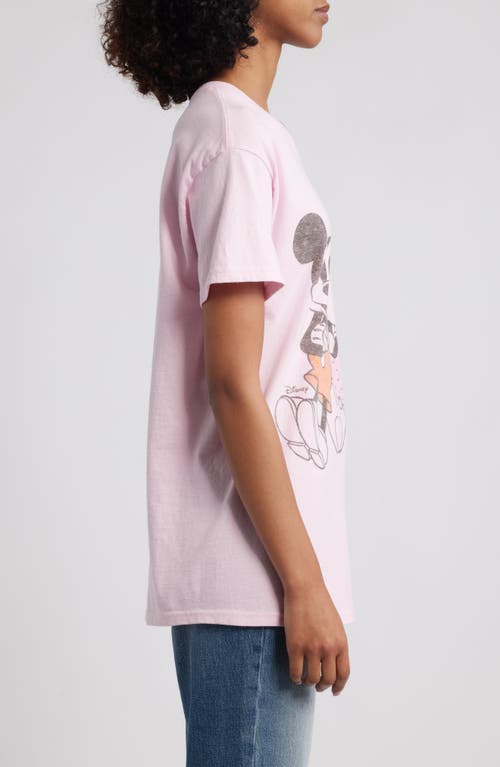 Junk Food Disney® Mickey & Minnie Cotton Graphic T-shirt In Pink