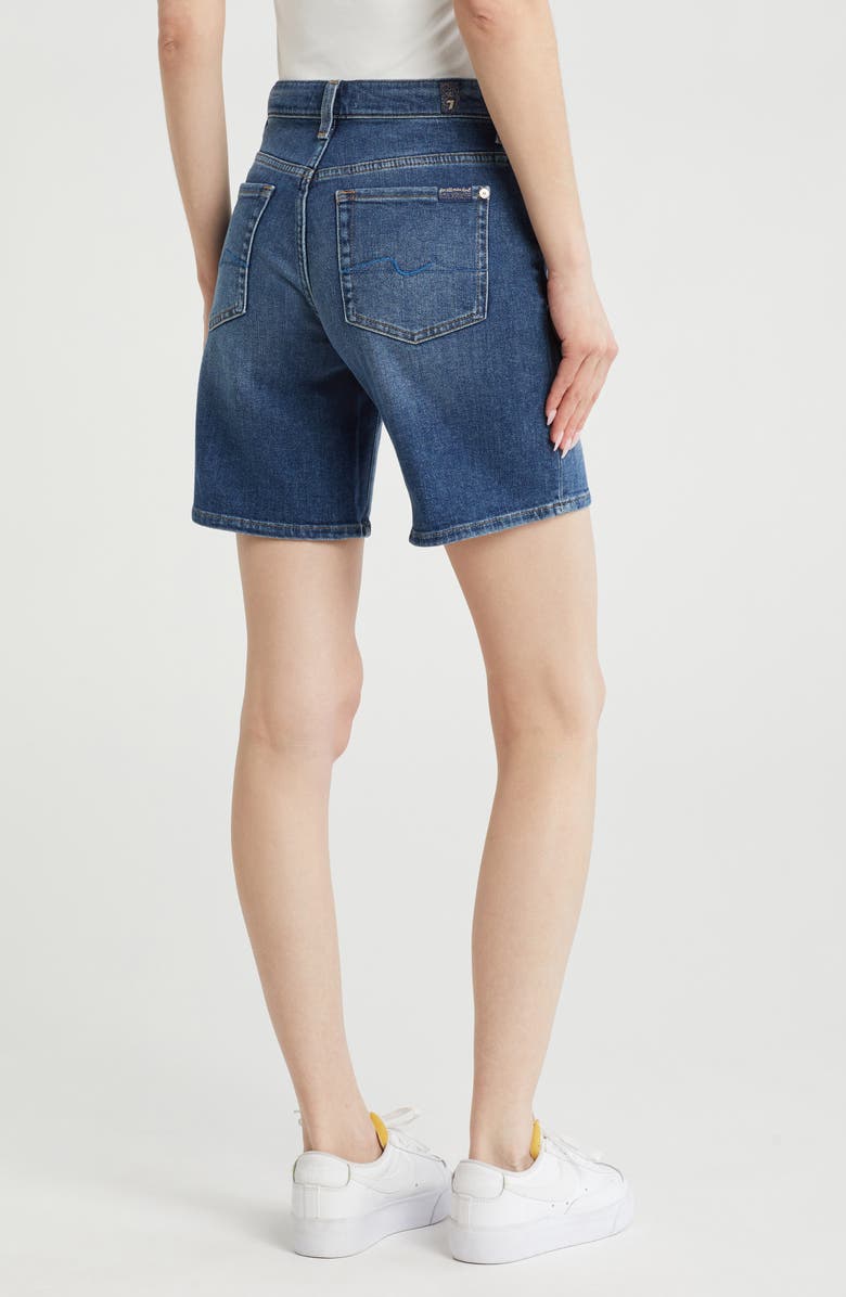 7 For All Mankind Denim Boy Shorts, Alternate, color, Beida