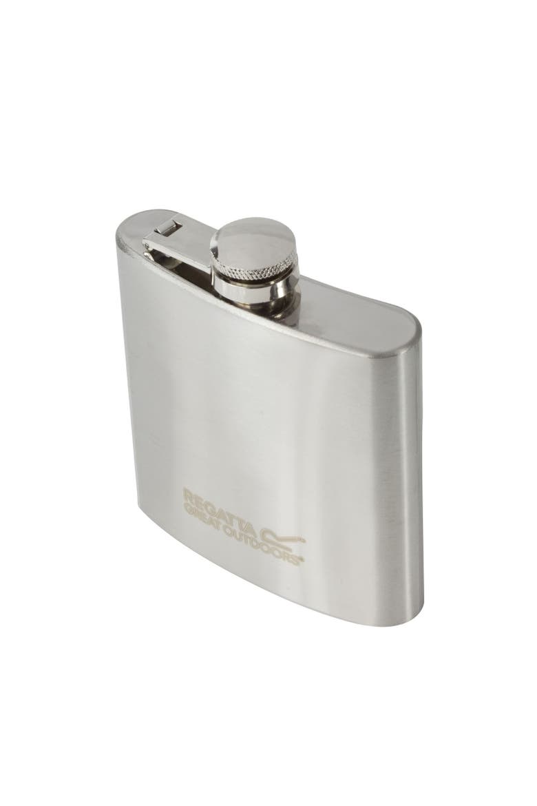 Great Outdoors 170ml Stainless Steel Hip Flask, Main, color, Silver