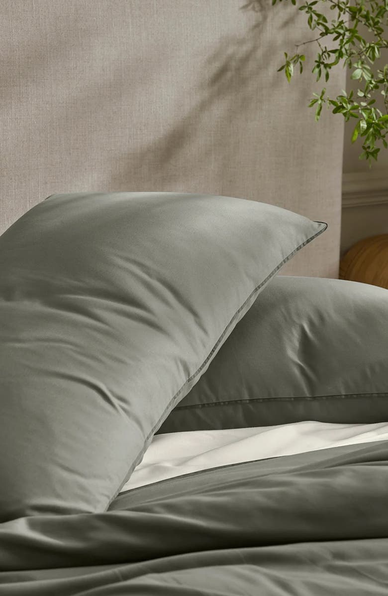 Boll & Branch Signature Comforter Set, Alternate, color, Juniper