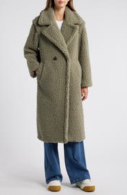UGG® Gertrude Double Breasted Teddy Coat