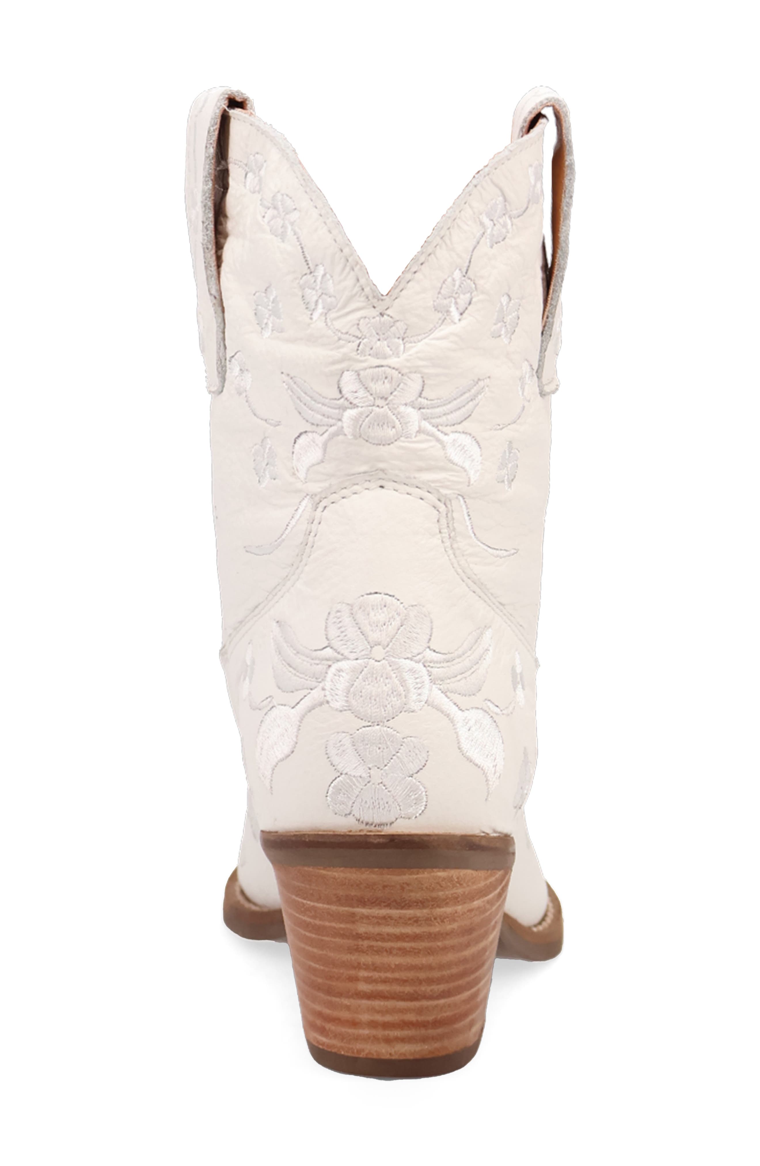 Dingo Sweetheart Western Boot, Alternate, color, White