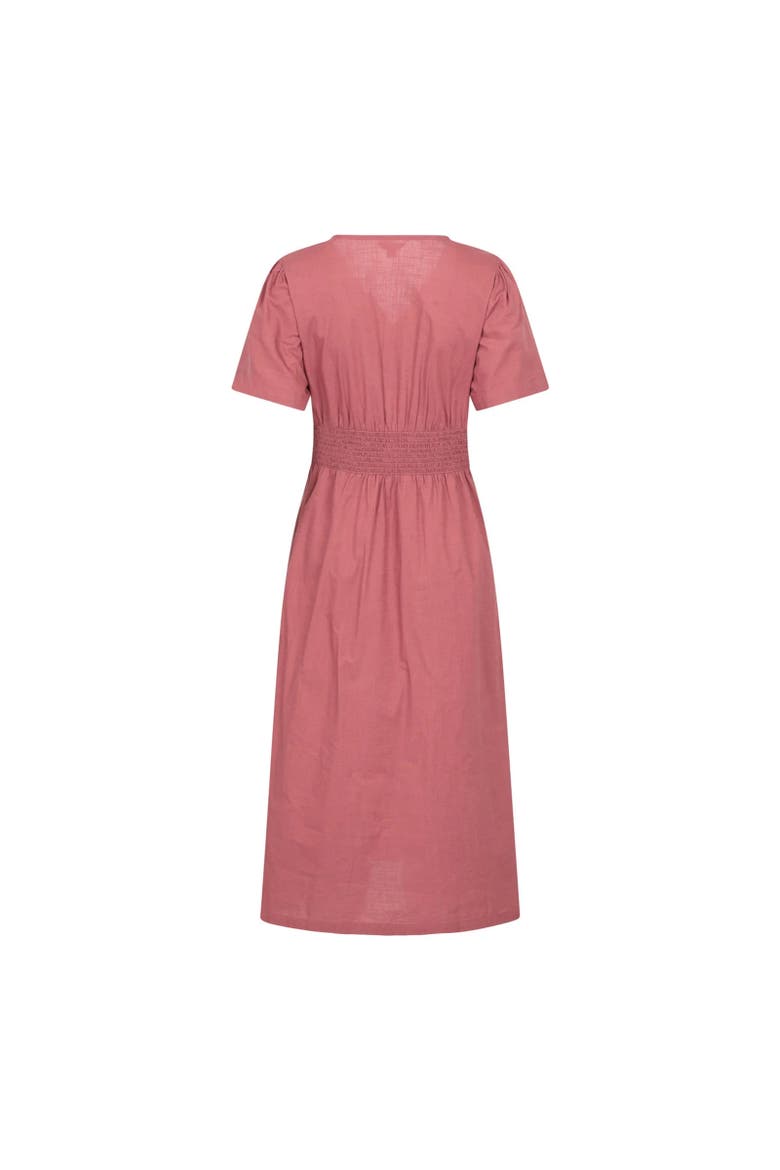 Riviera Button Through Midi Dress, Alternate, color, Pink