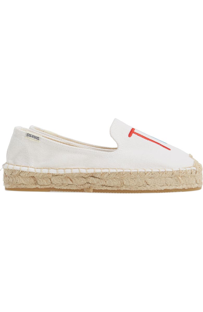 Soludos x ASHKAHN TGIF Embroidered Platform Espadrille, Alternate, color,