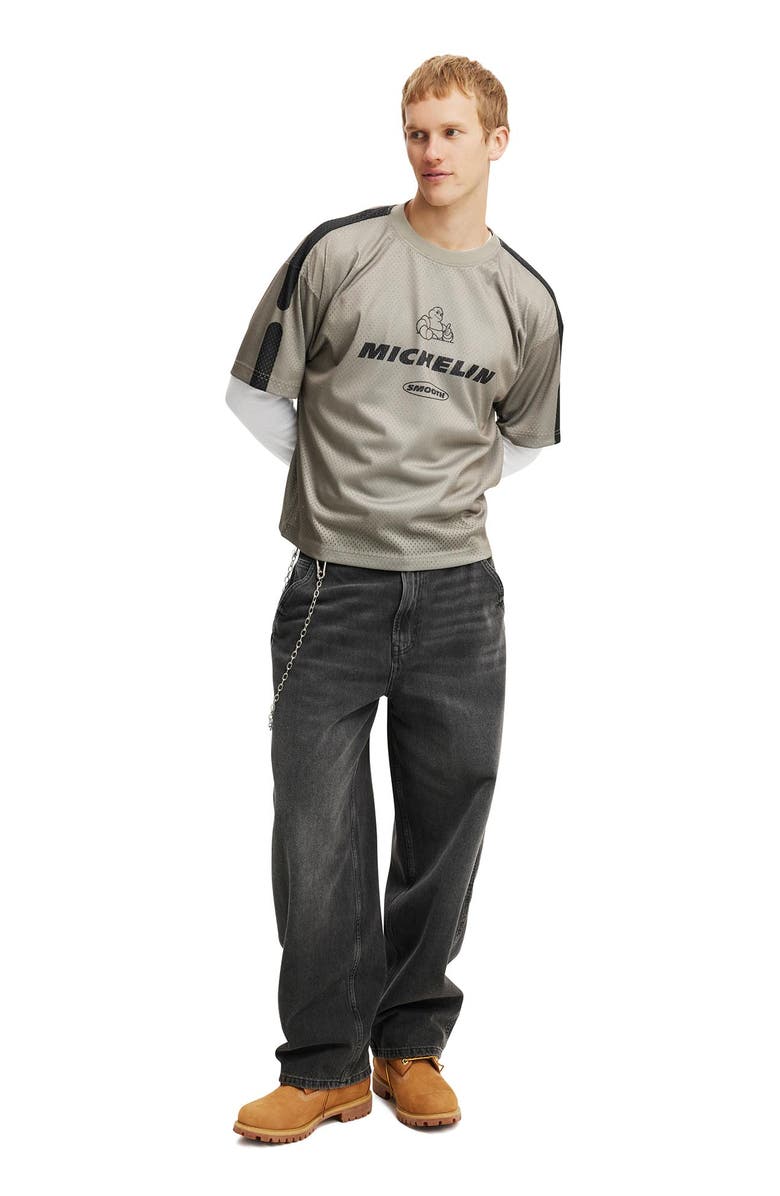 Cotton On Michelin Crew Neck Mesh T-Shirt, Alternate, color,