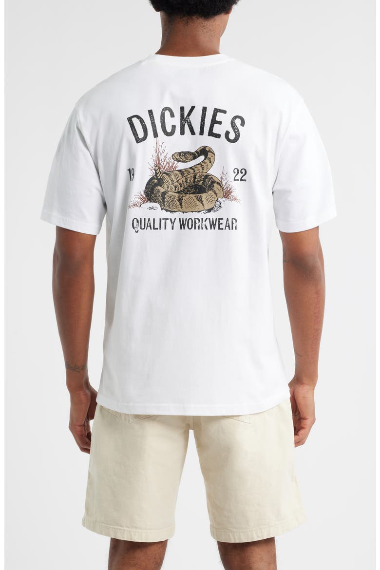 Snake Logo Graphic T-Shirt, Alternate, color, WHITE