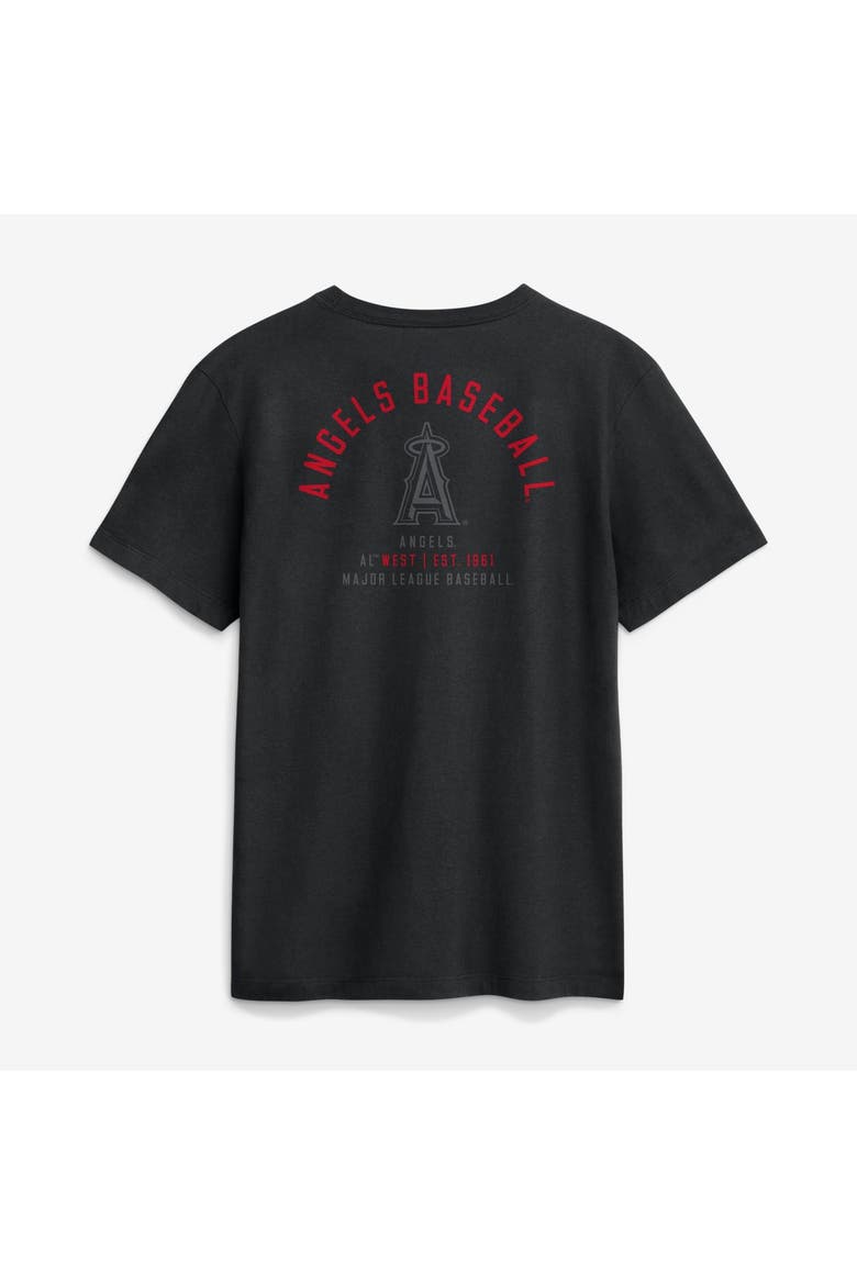 Men's Nike Black Los Angeles Angels Split Logo T-Shirt, Alternate, color, Black