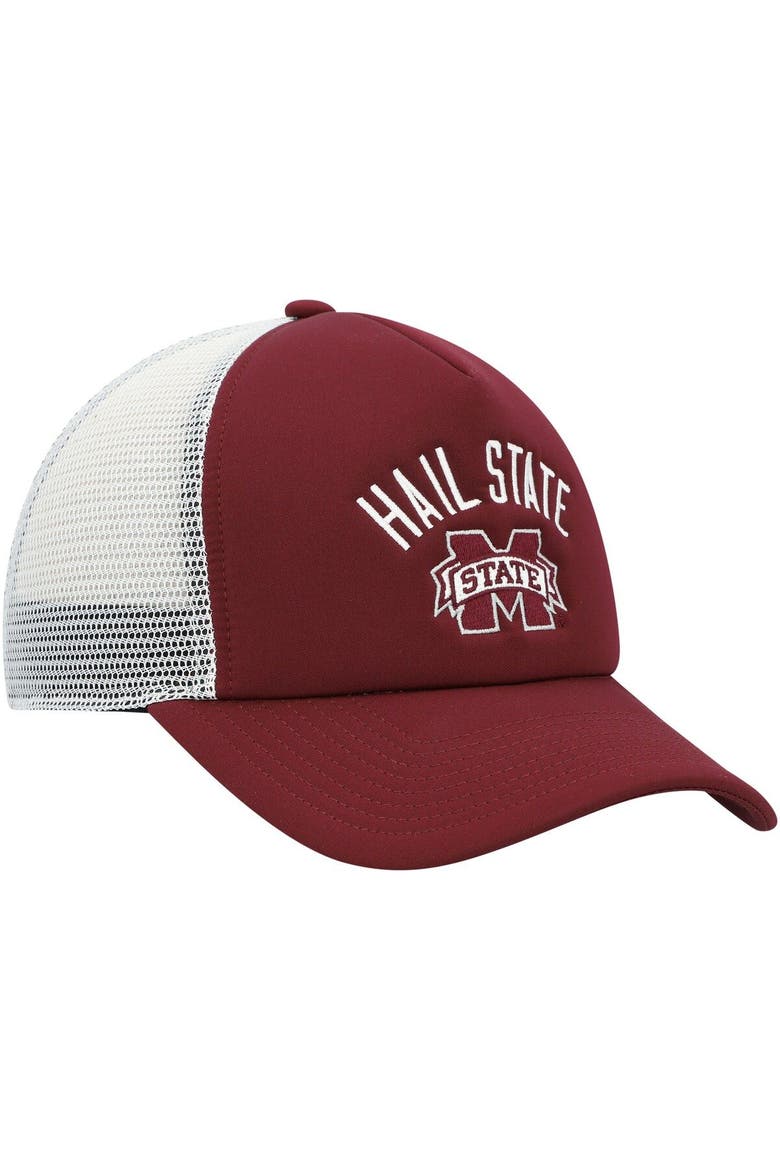 Men's adidas Maroon Mississippi State Bulldogs Dowsing & Bell Trucker Snapback Hat, Alternate, color, Maroon