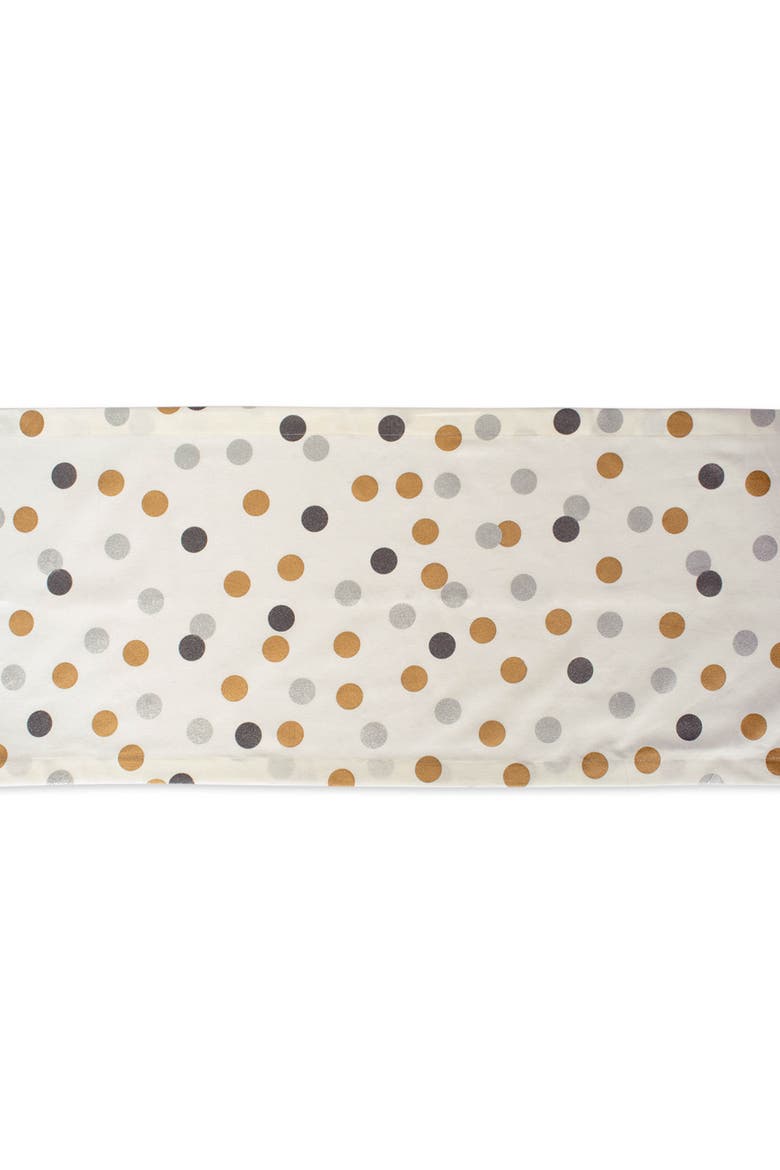 Metallic Confetti Table Runner, Alternate, color, Metallic Confetti