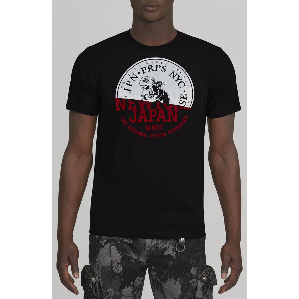 Prps Okemo Cotton Graphic T-shirt In Black