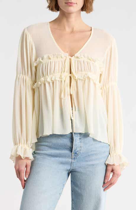 Vigoss Ruffle Babydoll Top