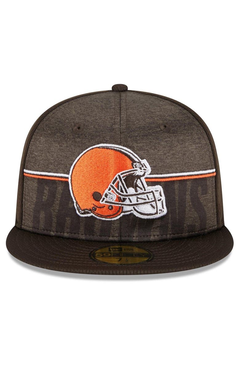 New Era Men's New Era Brown Cleveland Browns 2023 NFL Training Camp 59FIFTY Fitted Hat, Alternate, color, 