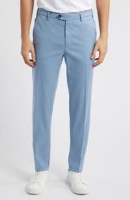 Canali Regular Fit Flat Front Comfort Twill Pants