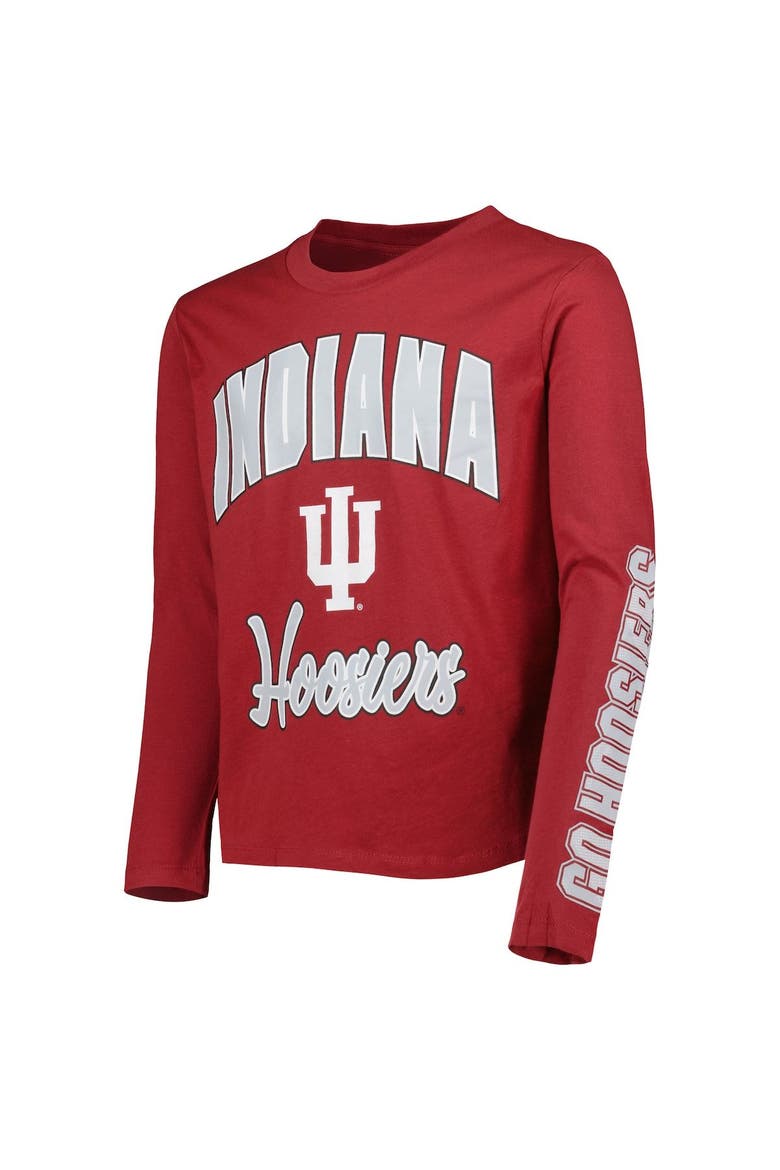 Youth Crimson/Heather Gray Indiana Hoosiers Game Day T-Shirt Combo Pack, Alternate, color, Crimson
