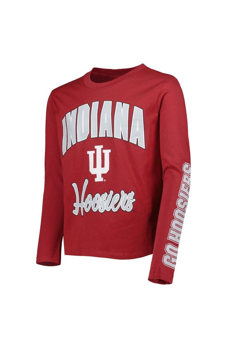 Outerstuff Youth Crimson/Heather Gray Indiana Hoosiers Game Day T-Shirt Combo Pack, Alternate, color, 