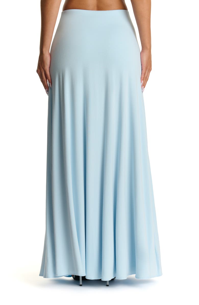 Naked Wardrobe Smooth Flare Maxi Skirt, Alternate, color, Soft Blue