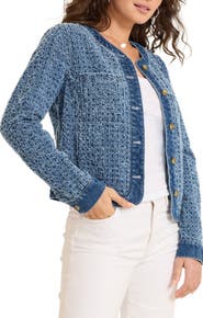 Tommy Bahama Cotton Tweed Denim Jacket