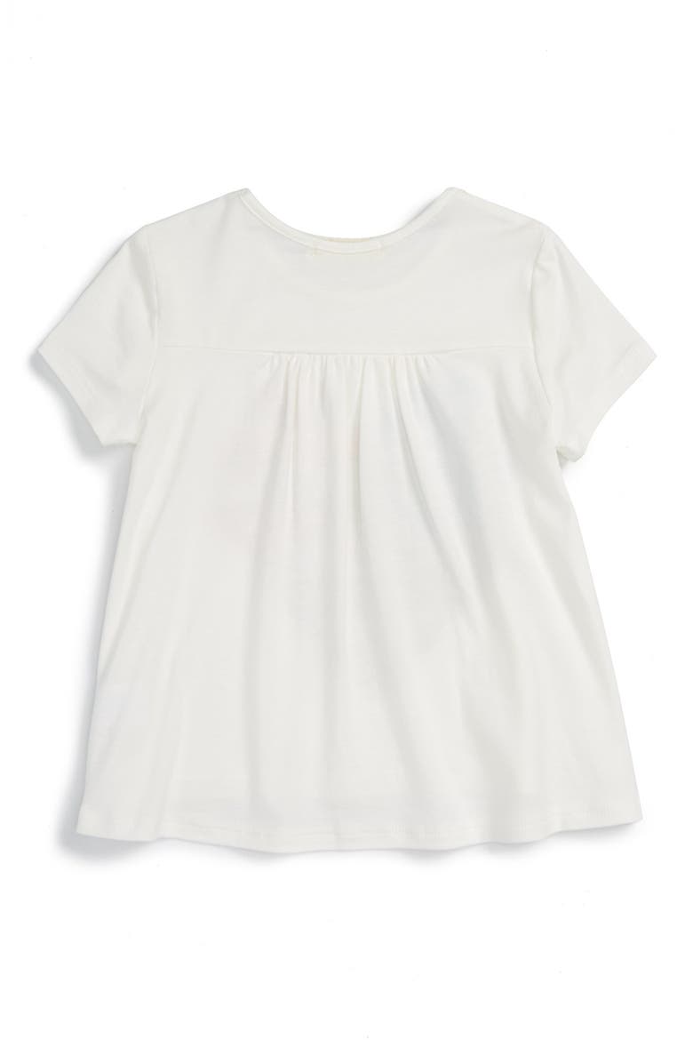 'Heart Flag' Graphic High/Low Hem Tee, Alternate, color, WHITE