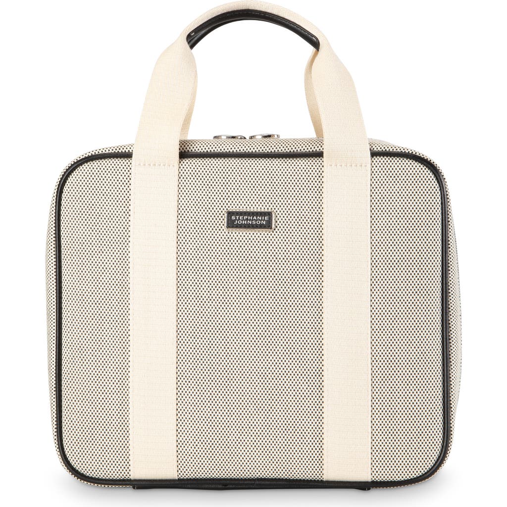 Stephanie Johnson Tropea Onyx Martha Large Brief Makeup Case In Black