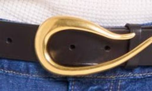 Twp Snake Buckle Leather Belt In Black