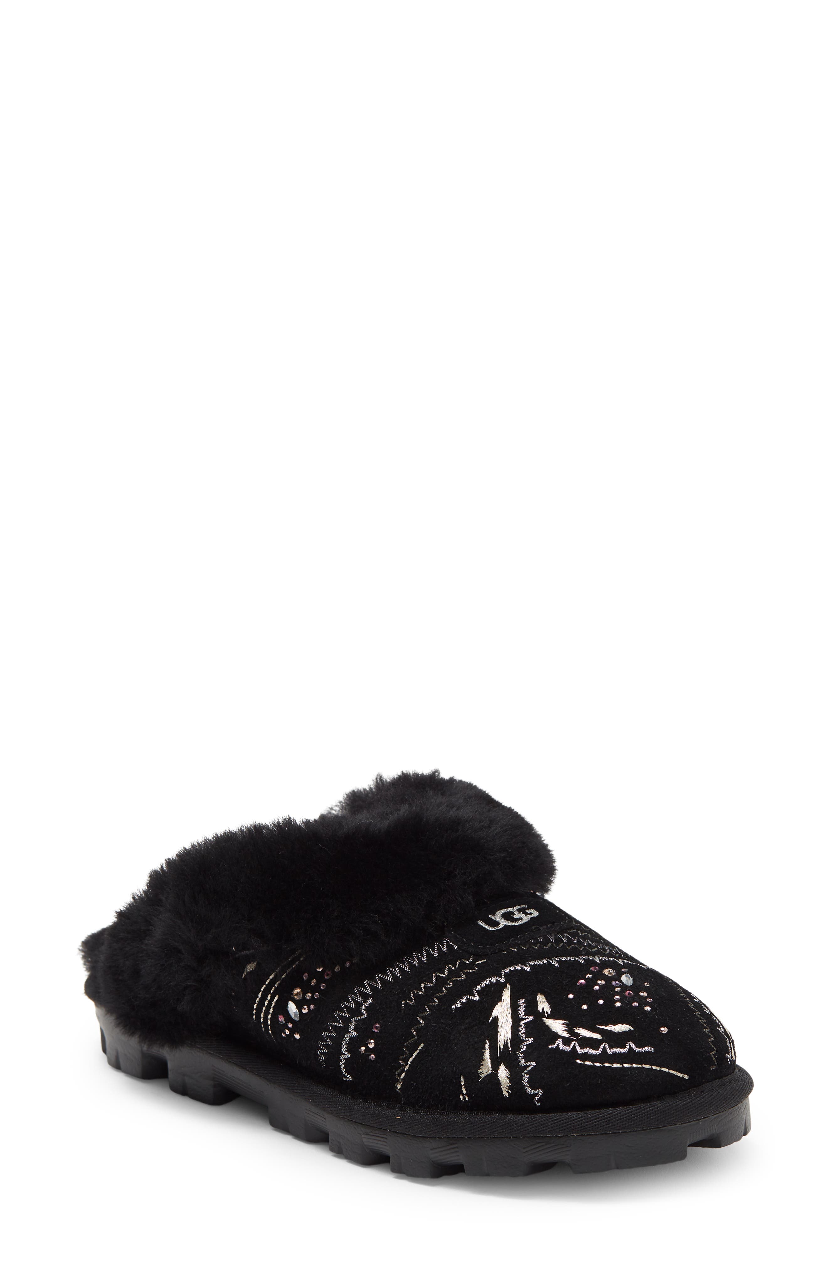 UGG<sup>®</sup> Coquette Gold Burst Genuine Shearling Lined Slipper, Main, color, 