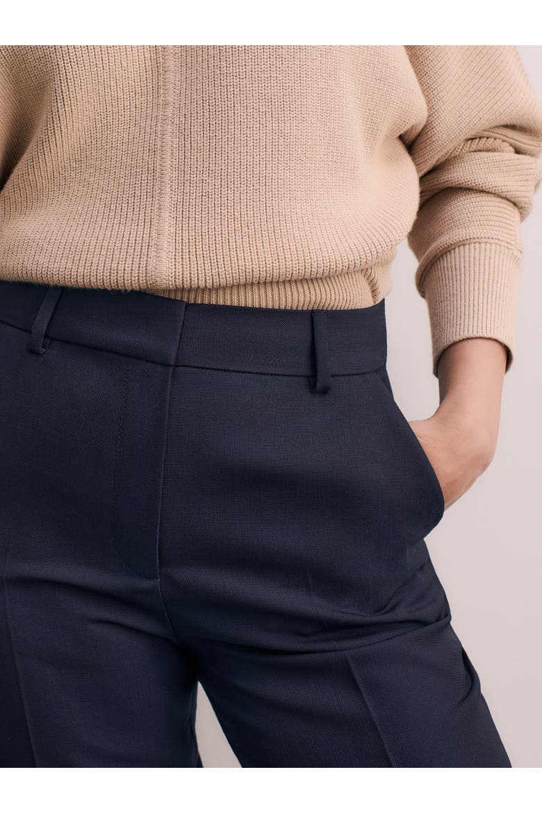 Tavira Wool Pants, Alternate, color, Navy