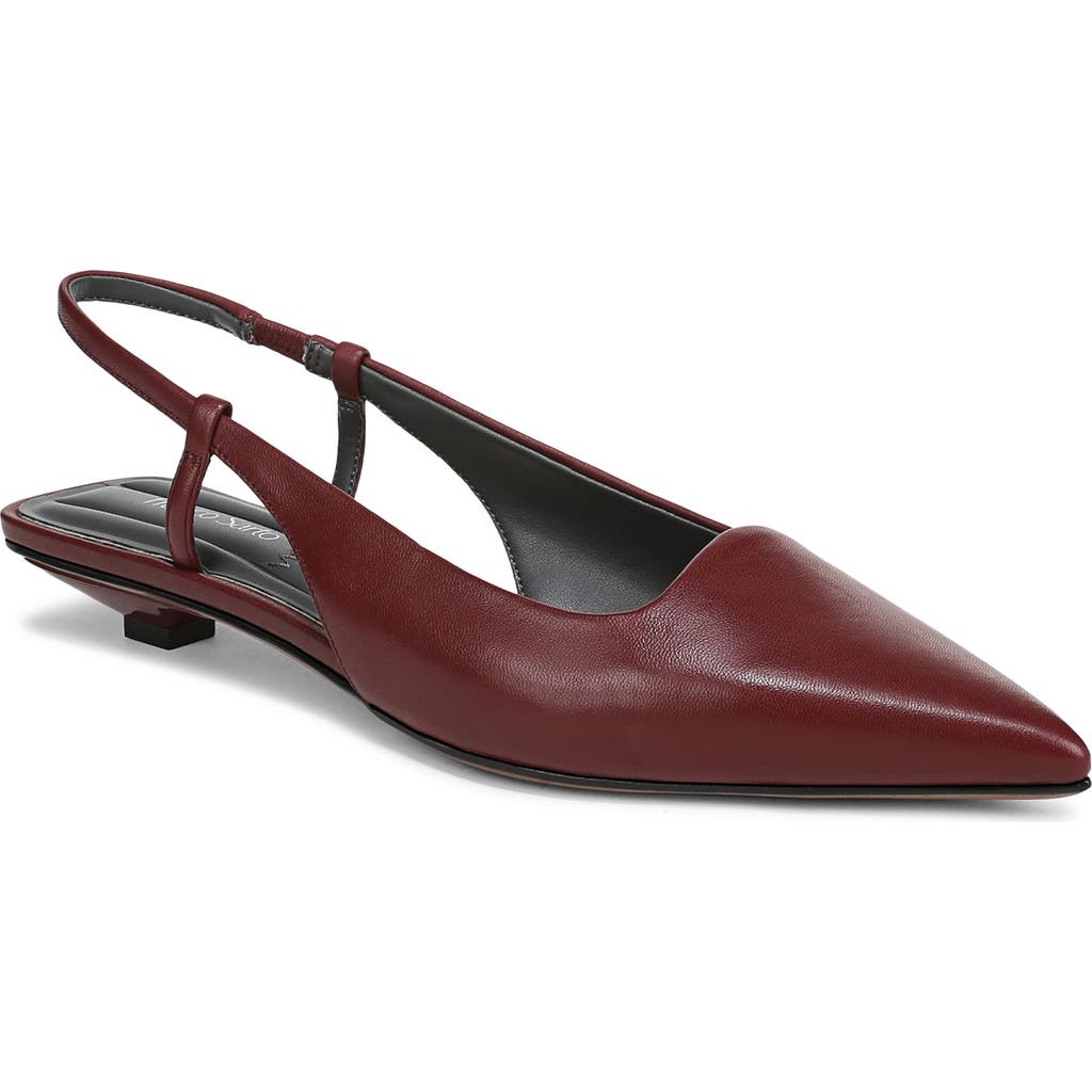 Franco Sarto Palmira Slingback Pointed Toe Pump In Burgundy