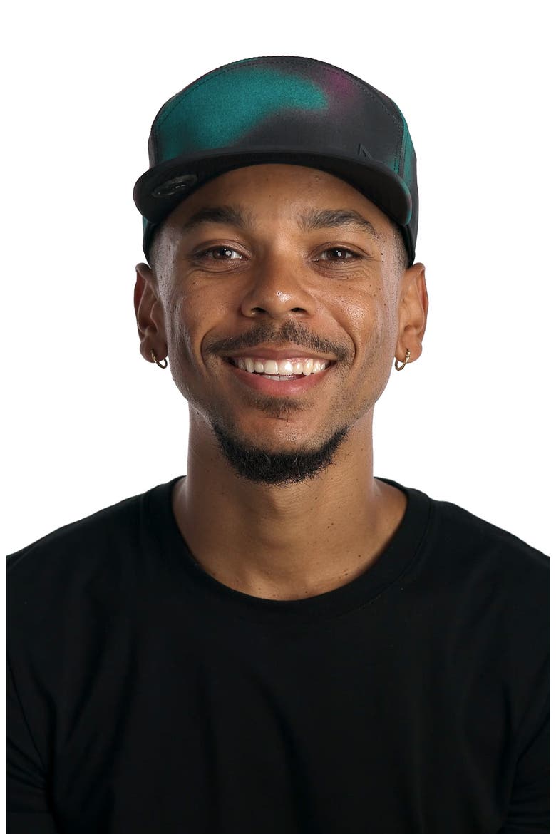 Trenches Icon Aura Hydro Performance Snapback Hat, Alternate, color, NORTHERN AURA