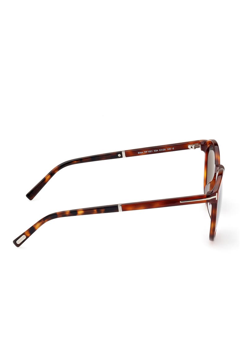 51mm Gradient Round Sunglasses, Alternate, color, BLONDE HAVANA / SMOKE