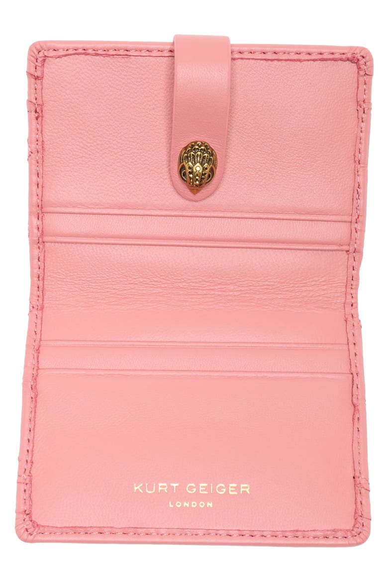 Kensington Quilted Leather Wallet, Alternate, color, PINK COMBO