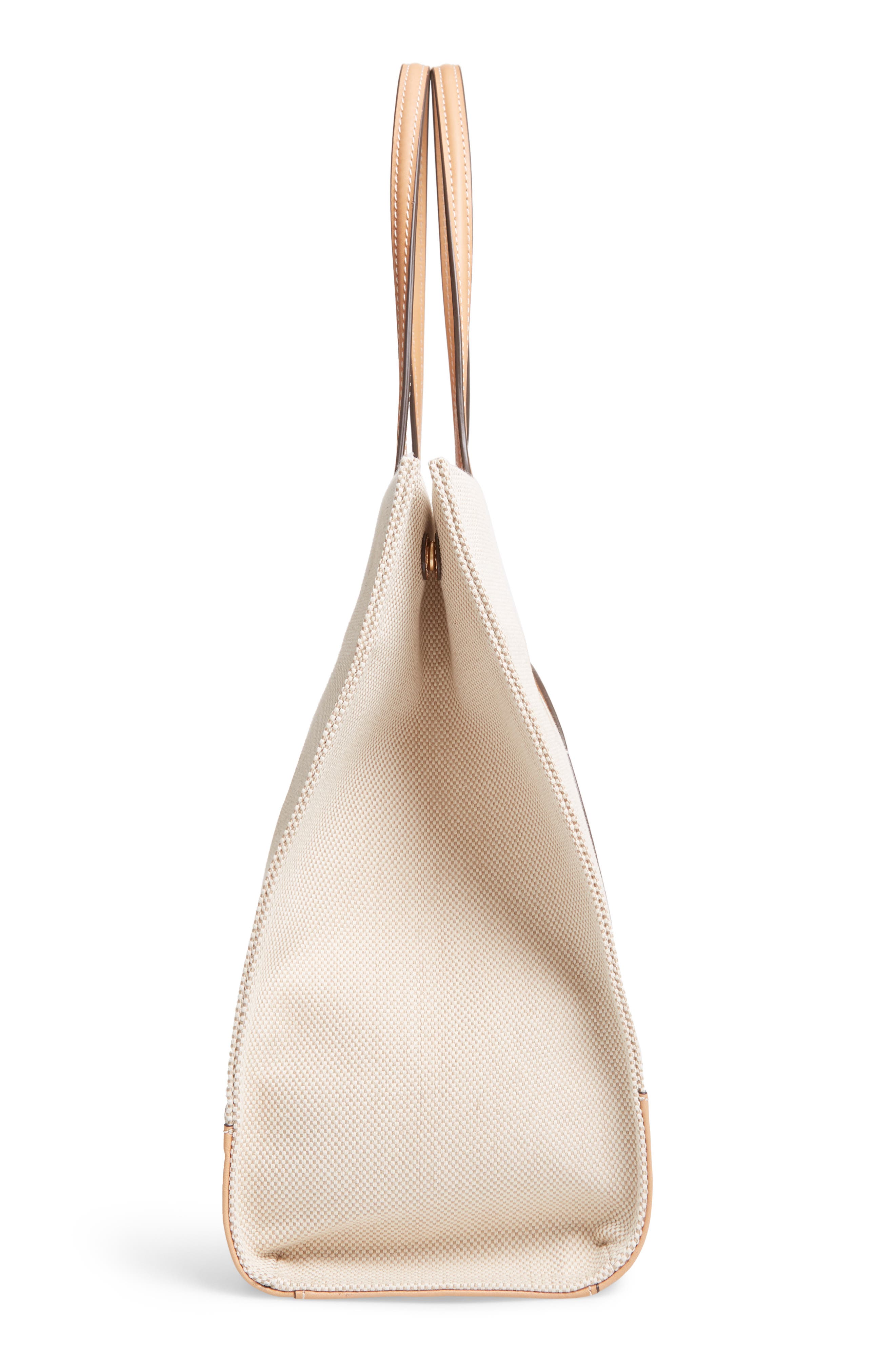 Tory Burch Ella Canvas Tote, Alternate, color, 