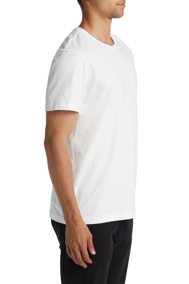 3-Pack Solid White Crewneck T-Shirts, Alternate, color, BRILLIANT WHITE