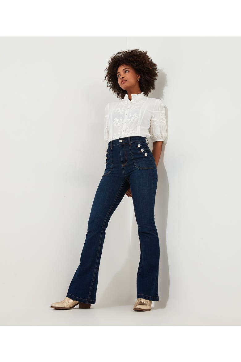Western Bootcut Jean, Main, color, DARK BLUE