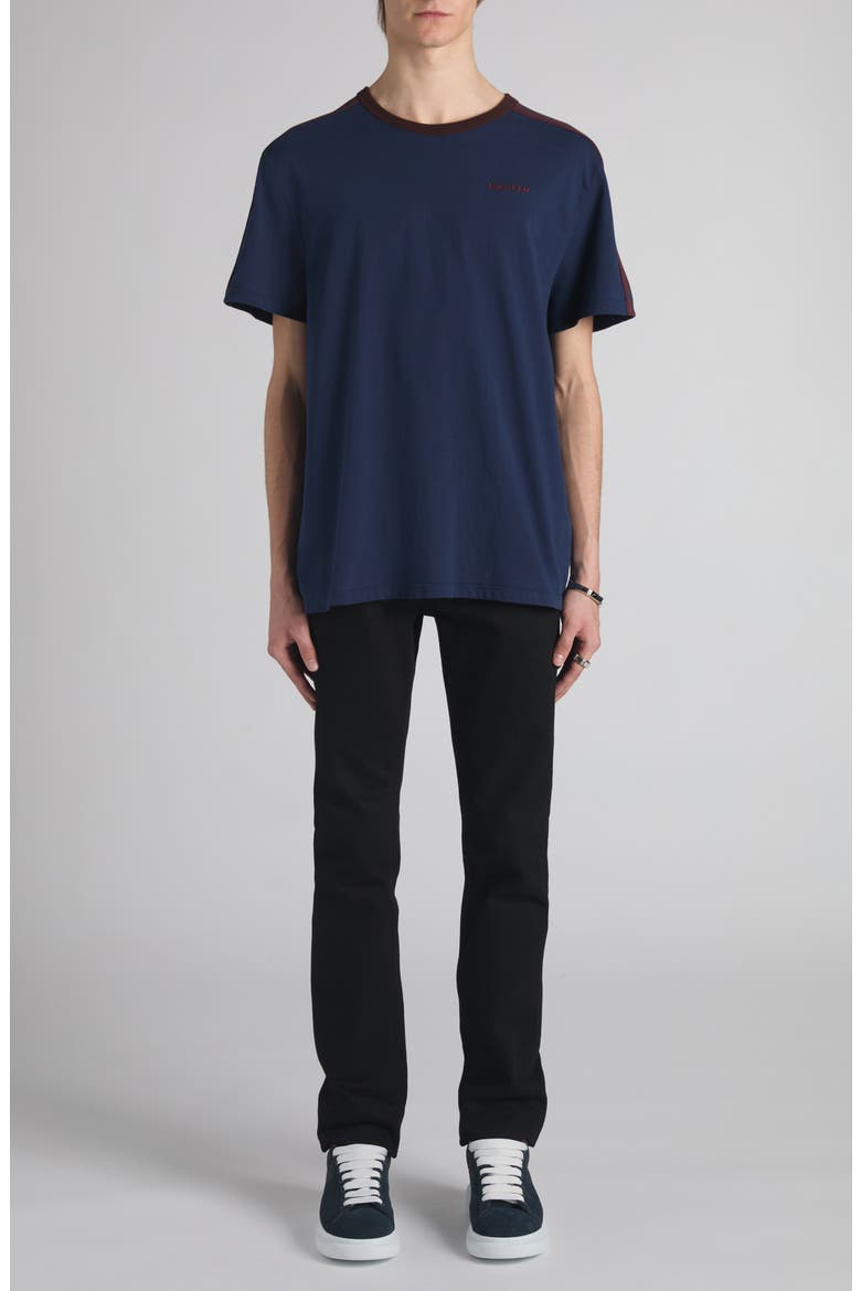 Criminal Stripe T-Shirt, Alternate, color, NAVY