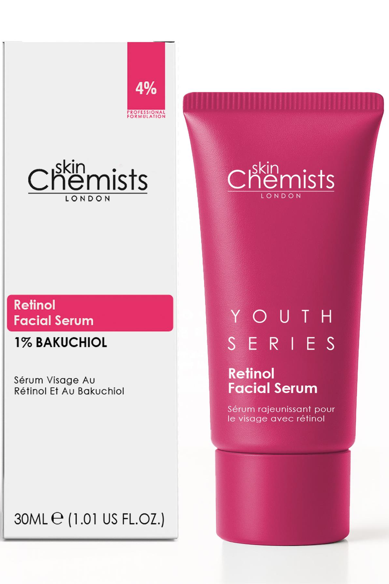 Retinol Bakuchiol Facial Serum 30ml for Fine Lines & Wrinkles, Loss of Firmness, Main, color, White