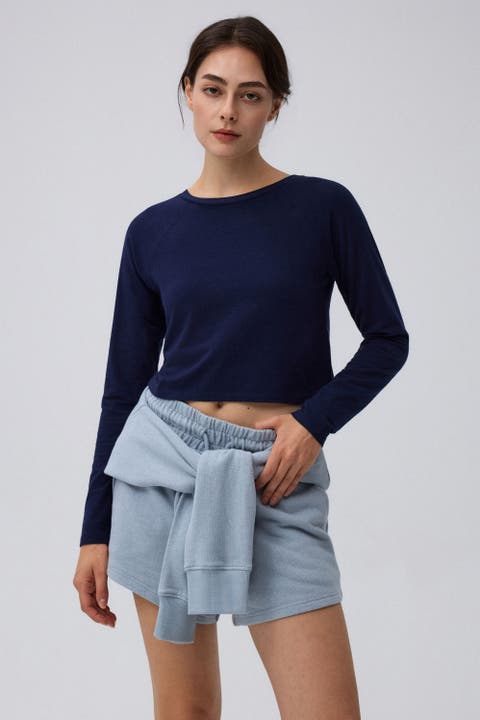 Hemp Essentials Cropped Raglan Tee
