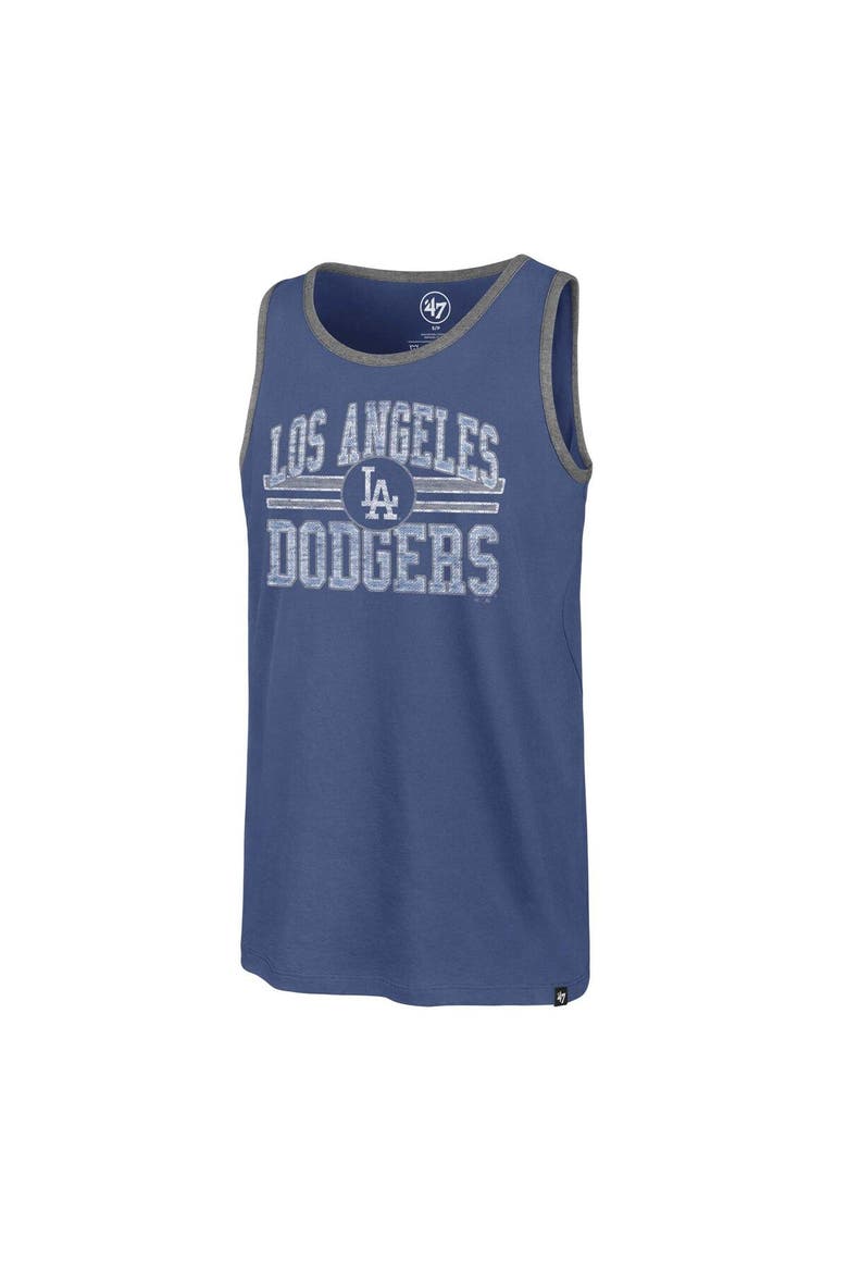 Men's '47 Royal Los Angeles Dodgers Winger Franklin Tank Top, Alternate, color, Royal