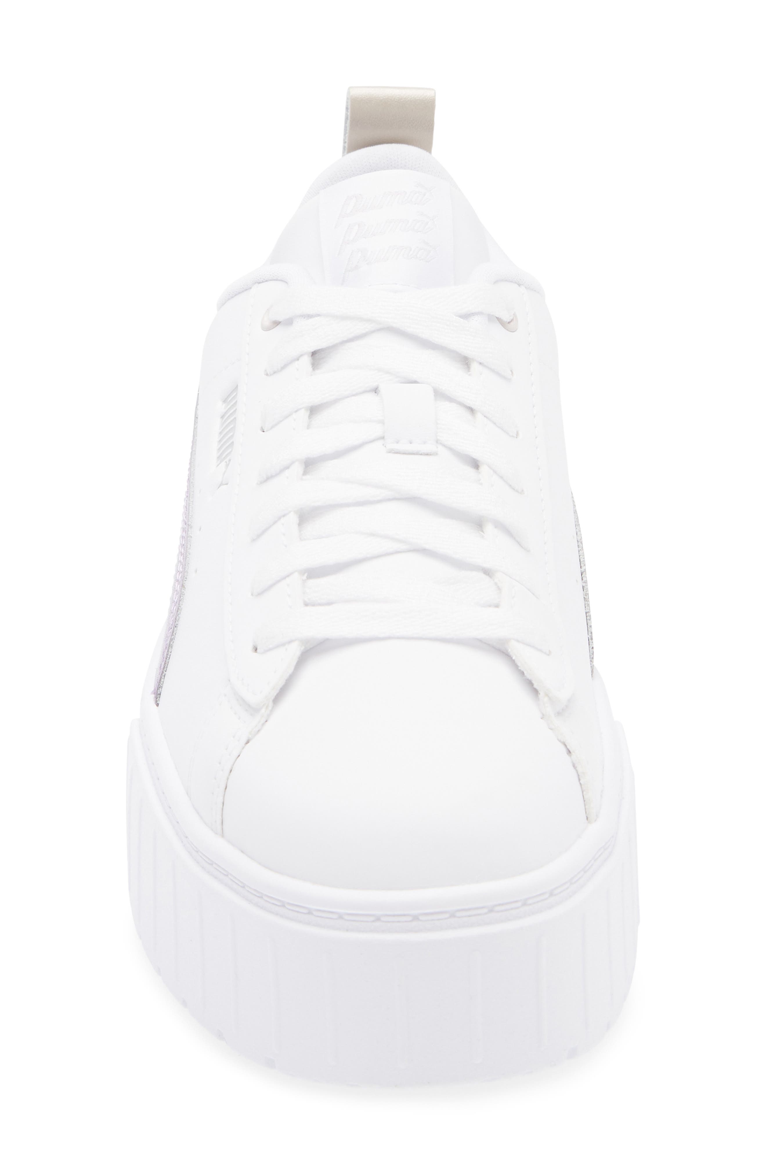 Mayze Classic Platform Sneaker, Alternate, color, PUMA WHITE- GRAY
