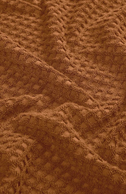 Woven & Weft Diamond 2-pack Bath Towel Set In Brown