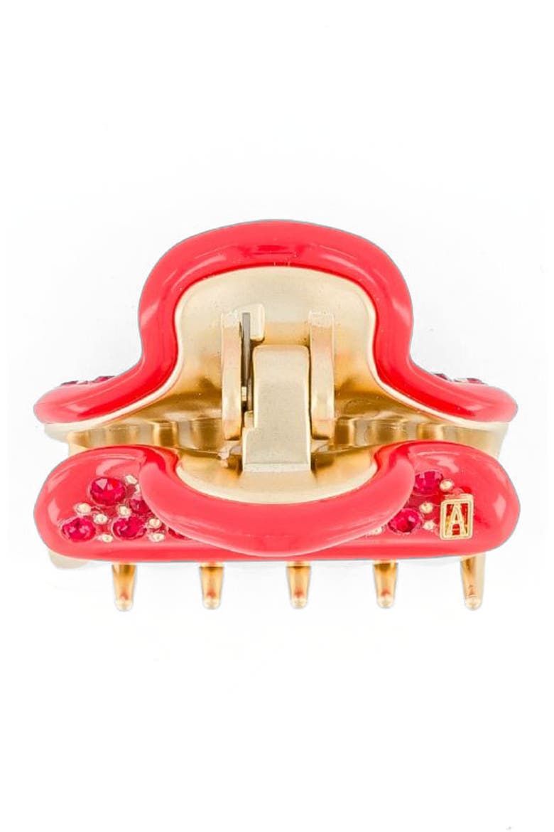 Vendome Small Crystal Hair Claw Clip, Alternate, color, Red